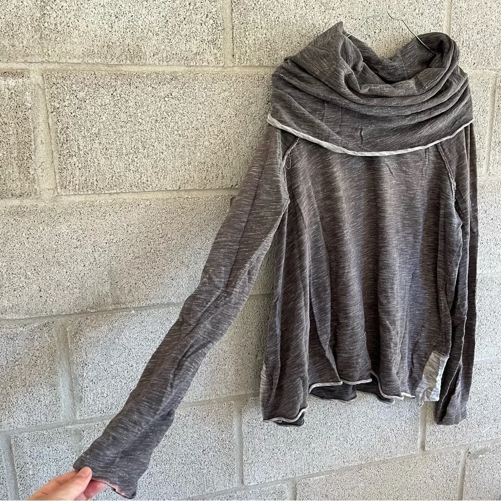 Free People Beach Two Body Cowl Neck Pullover